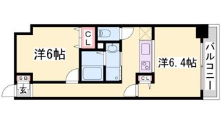 コスモリード神戸三宮の間取り画像