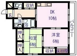 アメニティー伊島の間取り画像