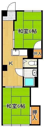 ハイツミヤコの間取り画像