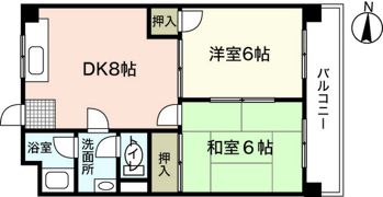 古本マンションの間取り画像