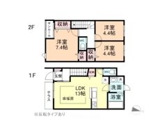 ナチュラルヴィレッジ町村Ⅱ D棟の間取り画像