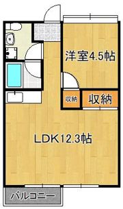 Moon中原東 B棟の間取り画像