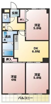 ラフォーレ壱番館の間取り画像