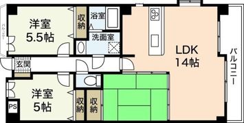 ガーデンビュー天野の間取り画像