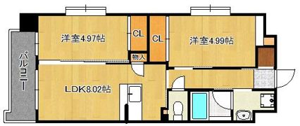 ウィングス到津の森の間取り画像