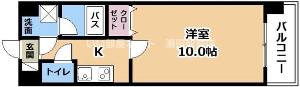 エンゼルプラザ南草津駅前の間取り画像