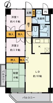 ディアコートの間取り画像