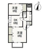 グリシーヌ Bの間取り画像