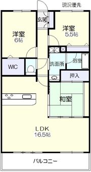 アルファスマート上乃木の間取り画像