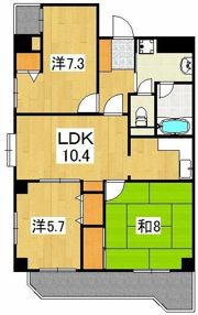 コスモロワイヤルの間取り画像