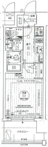 エステムコート中之島GATEⅡの間取り画像