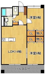 S・E天籟寺マンションの間取り画像