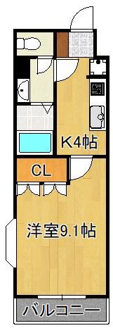 アムールハイツおおばの間取り画像