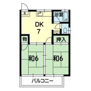 西岳ハイツ№1の間取り画像