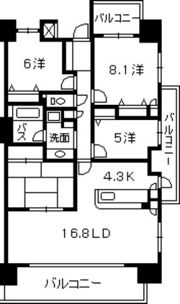 パークハウス井口鈴が台グランドコリーヌの間取り画像