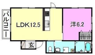 コーポくまA棟の間取り画像