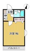 コーポ旗塚の間取り画像