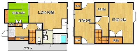 通谷6丁目戸建ての間取り画像