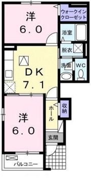 イルマーレ Dの間取り画像