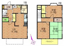 テラス上八木の間取り画像