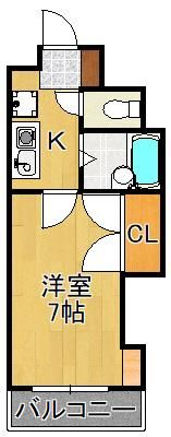 エレガンス折尾の間取り画像