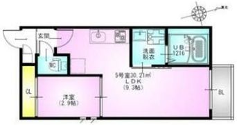 GRANDTIC 原木中山の間取り画像