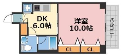 フローライト長堀橋の間取り画像
