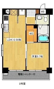 Aera市川Ⅱの間取り画像