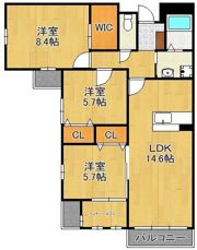 メゾン ド ラペの間取り画像