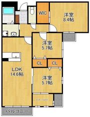 メゾン ド ラペの間取り画像
