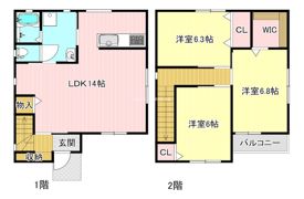 船越町大竹様貸家の間取り画像