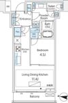 パークコート渋谷ザタワーの間取り画像