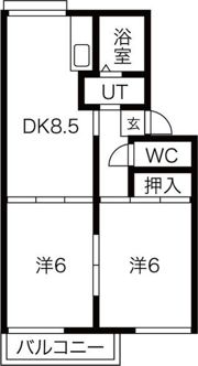 CREST QUARTER A棟の間取り画像