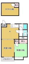 コーポリバーサイドの間取り画像