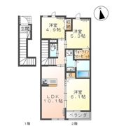メープルⅡの間取り画像