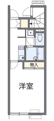 レオパレスメルベーユ野田の間取り画像