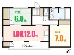 コーポ為広の間取り画像