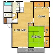 サンハイツ永犬丸Bの間取り画像