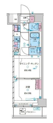 ジェノヴィア鐘ヶ淵の間取り画像