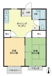 フォブール森Aの間取り画像