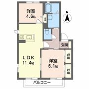 グリーンハウス平野 B棟の間取り画像