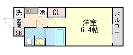 ライジングコート深江本町フラワーパークの間取り画像