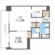 クロスレジデンス大阪新町の間取り画像