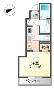 コンフォート矢賀の間取り画像