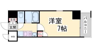 エステムコート新神戸エリタージュの間取り画像