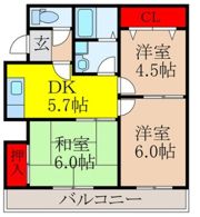 サンシャイン小柳の間取り画像