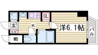 ロイヤルヒル神戸三ノ宮Ⅱの間取り画像