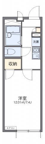 レオパレスひつかわの間取り画像