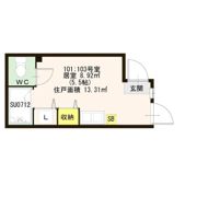 ハーモニーテラス八幡山Ⅱの間取り画像