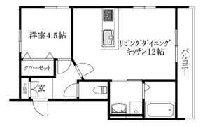 MKO中須賀Bの間取り画像